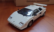 Lamborghini Countach 5000S 1/18 White Autoart 74532 diecast model