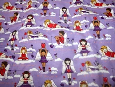 60 INCH WIDE TEENAGE LOVE ANGELS FROM MICHAEL MILLER - 100% COTTON FABRIC