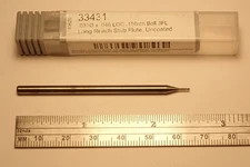 Harvey Tool 33431 | 1/32" Dia Miniature Ball Deburring End Mill | 3 Flute Carbid