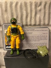 GI JOE Vintage Action Figure AIRTIGHT Complete with File Card 1985