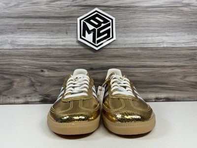 Size 9.5 - adidas Samba OG Cracked Metallic Pack - Gold W for sale