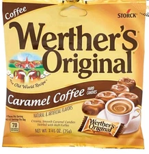 Werther's Original Coffee Caramel Hard Candies 2.65oz Fast Shipping!-Choose Pack