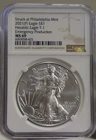 2021 (P) US Silver Eagle $1 NGC MS69 Type 1 Emergency Pro. Philly