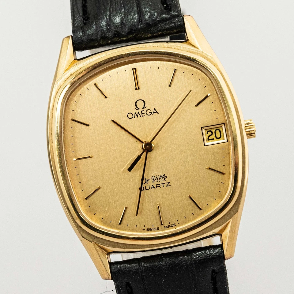 No Tariffs **NEAR MINT** Vintage OMEGA De Ville Cal.1332 Qz Push Crown 31mm Mens - Image 3 of 4