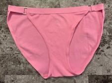 NWOT NWD STEVE MADDEN XL PINK RIBBED THICK BAND HARDWARE SEAMLESS BIKINI PANTIES