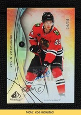 2024-25 Upper Deck SP Game Used Rainbow Foil 1/1 Kevin Korchinski #66 Auto 1t49