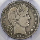 1913 50c Barber Half Dollar - PCGS F 12