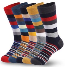New Mens Funky Dress Socks Fashion Casual 5 Pairs size 10-13
