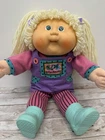 1990 HASBRO Transitional #17 Cabbage Patch Kids Vintage Blonde Green Girl Doll