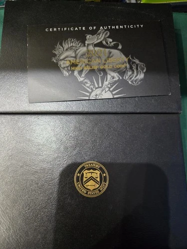 2021-W 1 oz Gold American Liberty High Relief $100 with COA