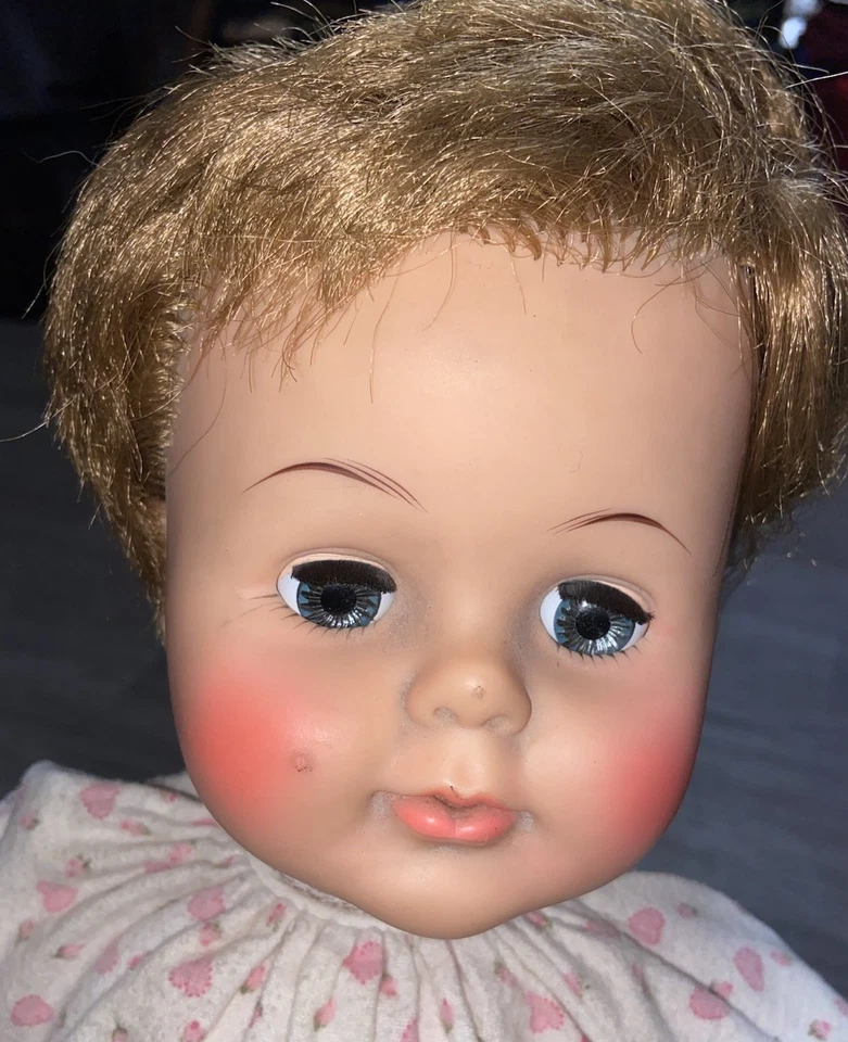 Винтажная кукла 1950-х идеальная PLAY-PAL 24 дюйма редкая игрушка 50-х резиновое лицо кукла 60-х - Изображение 3 из 4