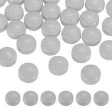 12mm Glass Mosaic Tiles, 300g Iridescent Glass Mosaic Tile Bulk, Gray