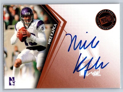 2010 Press Pass #PPS-MK Mike Kafka Press Pass Signings Autographs Bronze