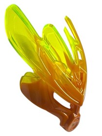 LEGO Bionicle Protector Mask of Fire 19149 Marbled Trans-Neon Yellow Dark Orange