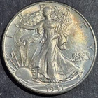1941d Walking Liberty silver half dollar.Unc
