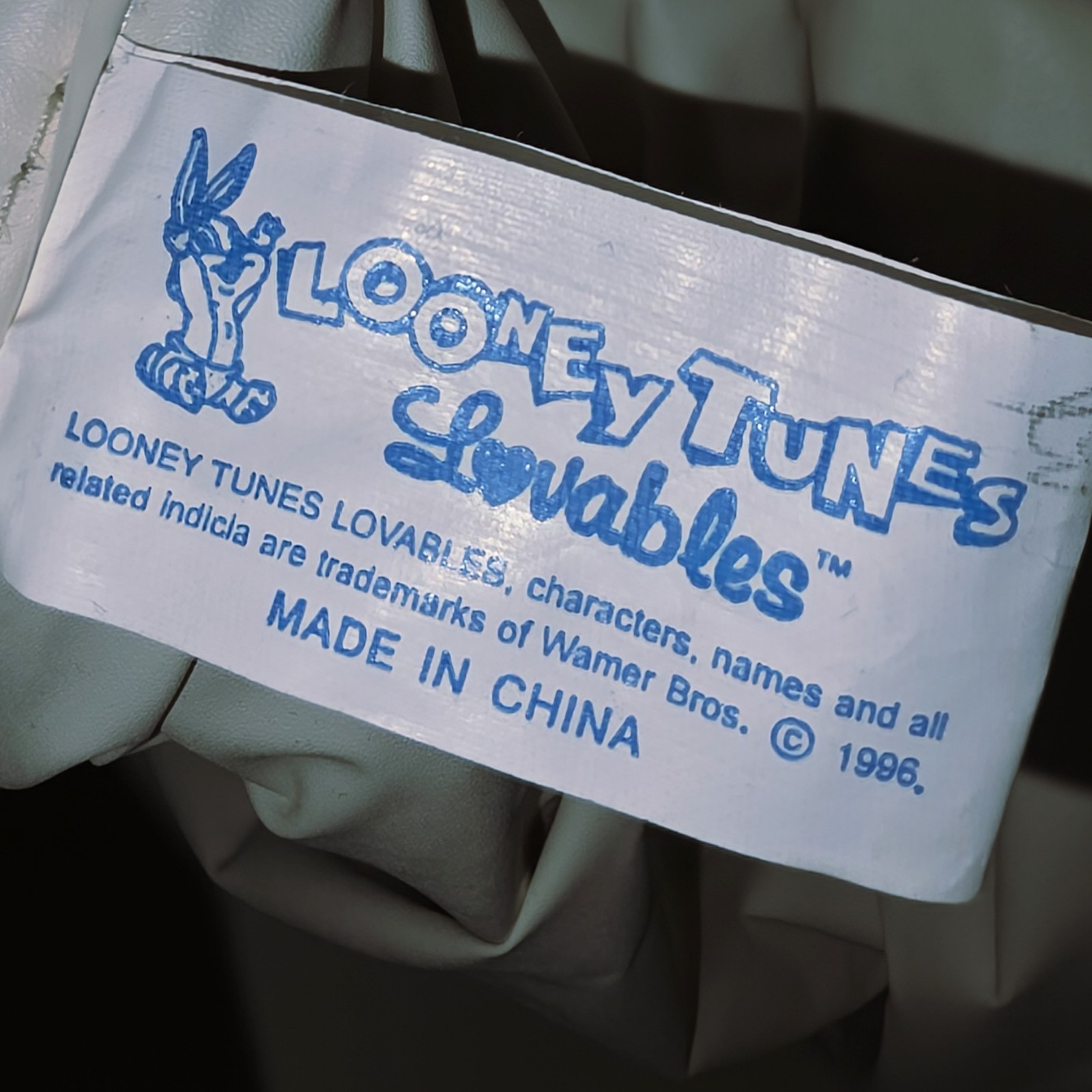 LOONEY TUNES 1996 Vtg Lovables Baby Boom Tapestry Diaper Bag Daffy Tweety Taz