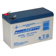 Power-Sonic 12V 7Ah AGM F2 Battery Replaces Calrad 95-600 6 Zone Alarm System