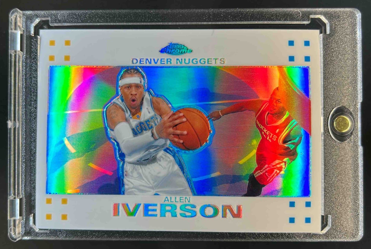 2007-08 Topps Chrome Allen Iverson Refractor White #12/99 Nuggets