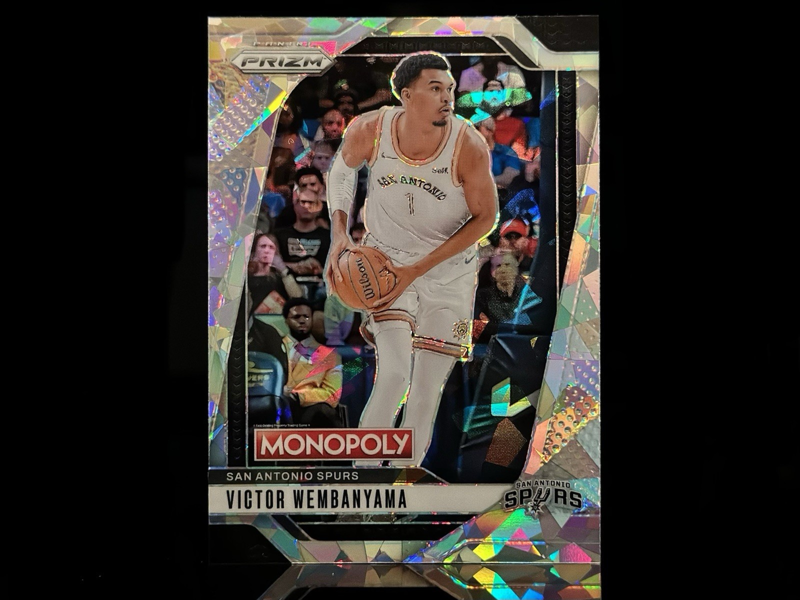 2024-2025 Prizm Monopoly - Victor Wembanyama (White Cracked Ice) #73 - Spurs