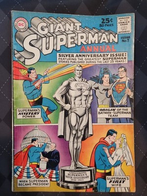 Giant Superman Annual #7 (DC Comics Summer 1963)   25th Anniversary FN/VG  