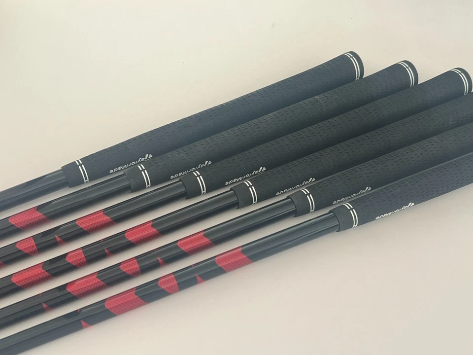 LEFT HANDED TAYLORMADE SIM MAX OS IRONS 5-PW REGULAR FLEX GRAPHITE SHAFTS - Image 4 of 4