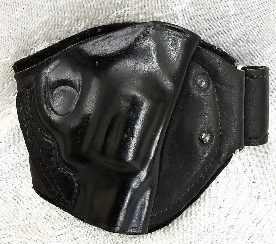 Винтажная кобура на лодыжку Lou Alessi с J-образной рамой для правшей - Изображение 2 из 4