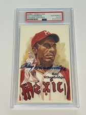 1987 Perez Steele RAY DANDRIDGE #197 Autograph Auto PSA Authentic HOF Postcard