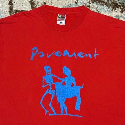 Vintage Pavement Terror Twilight Shirt Size Large Dancing Skeleton