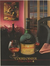 Vintage Print Ad Courvoisier Cognac - Le Cognac De Napoleon - Mar 1986