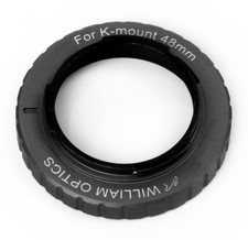 William Optics 48mm Wide T-Ring for Pentax K-Mount Cameras - Black  TM-PT-K-M48