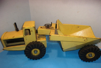 Vintage NYLINT TOURNAROCKER Pressed Steel Dump Truck Construction Toy Best Offer