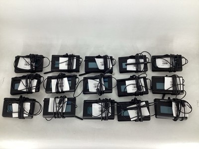 15 LOT Topaz Signature Terminal Pad T-LBK462-BSB-R Portable w/ Stylus - Tested
