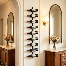 9 Bottle Wall Wine Rack - DIY Detachable Wine Storage Organizer Wall Mount Used