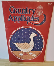 Country Appliques by Gloria and Pat Volume 1, book 25 Cross Stitch Booklet