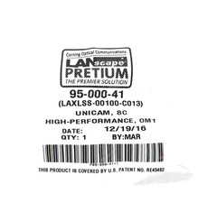 Corning Unicam SC MM 62.5 Pretium Fiber Optic Connector 95-000-41 Ceramic STSI