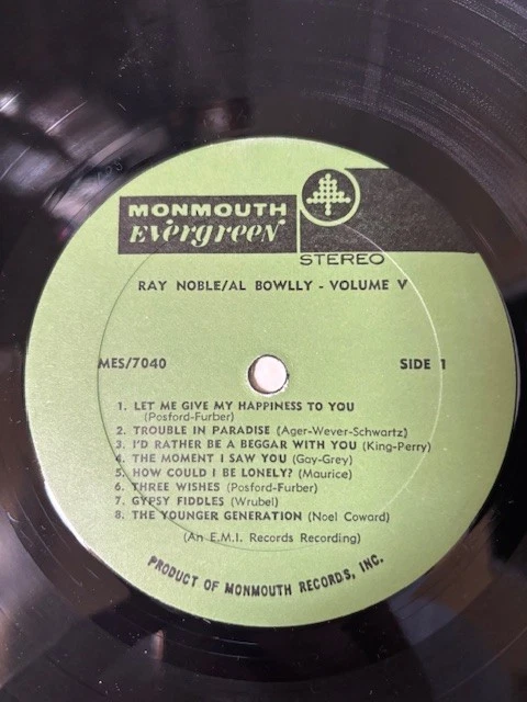 Ray Noble Al Bowlly Vol. 5 In Shrink Monmouth MES/7040 Vinyl LP - EX/NM - Image 4 of 4