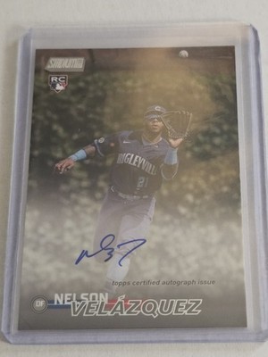 2023 Topps Stadium Club Nelson Velazquez Velázquez #SCBA-NV Auto