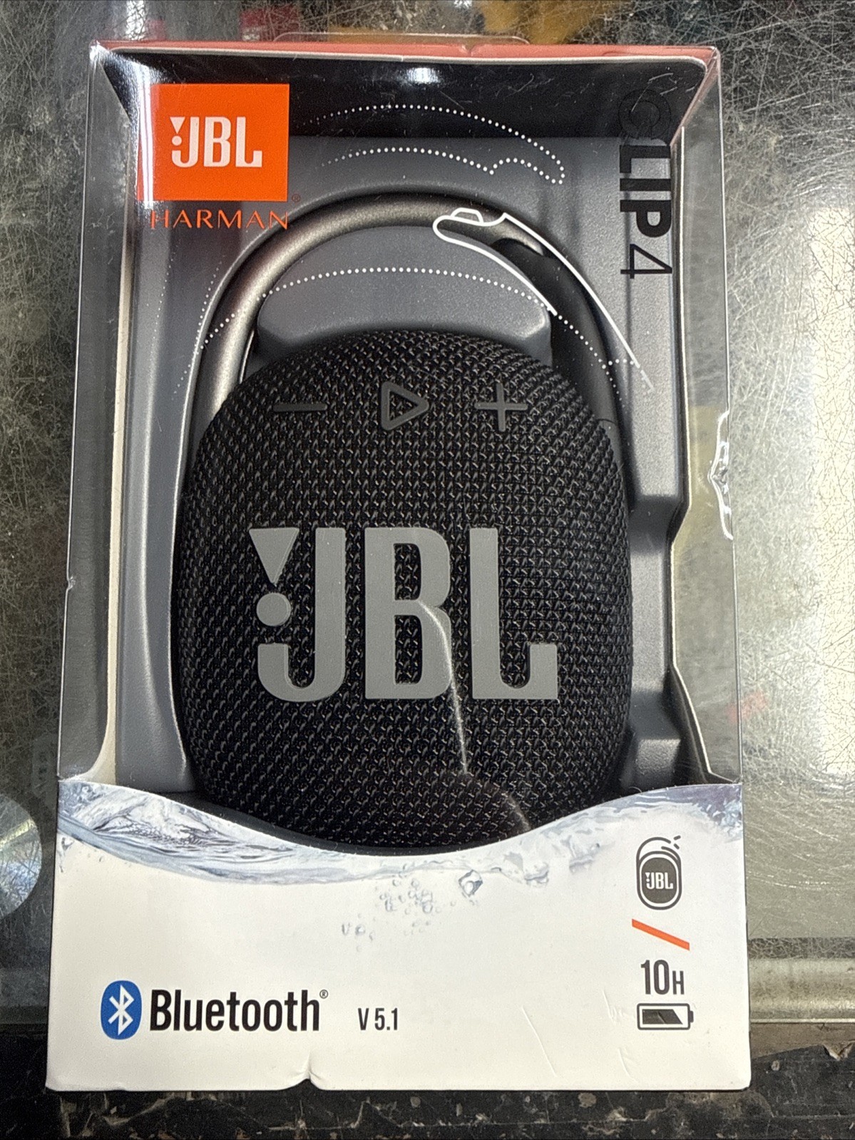 JBL CLIP 4 Integrate Carabiner Dust Waterproof Wireless Bluetooth Speaker ~BLACK