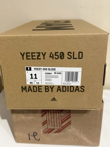 Adidas Yeezy 450 Slide Cream US 11 New with Box GZ9864