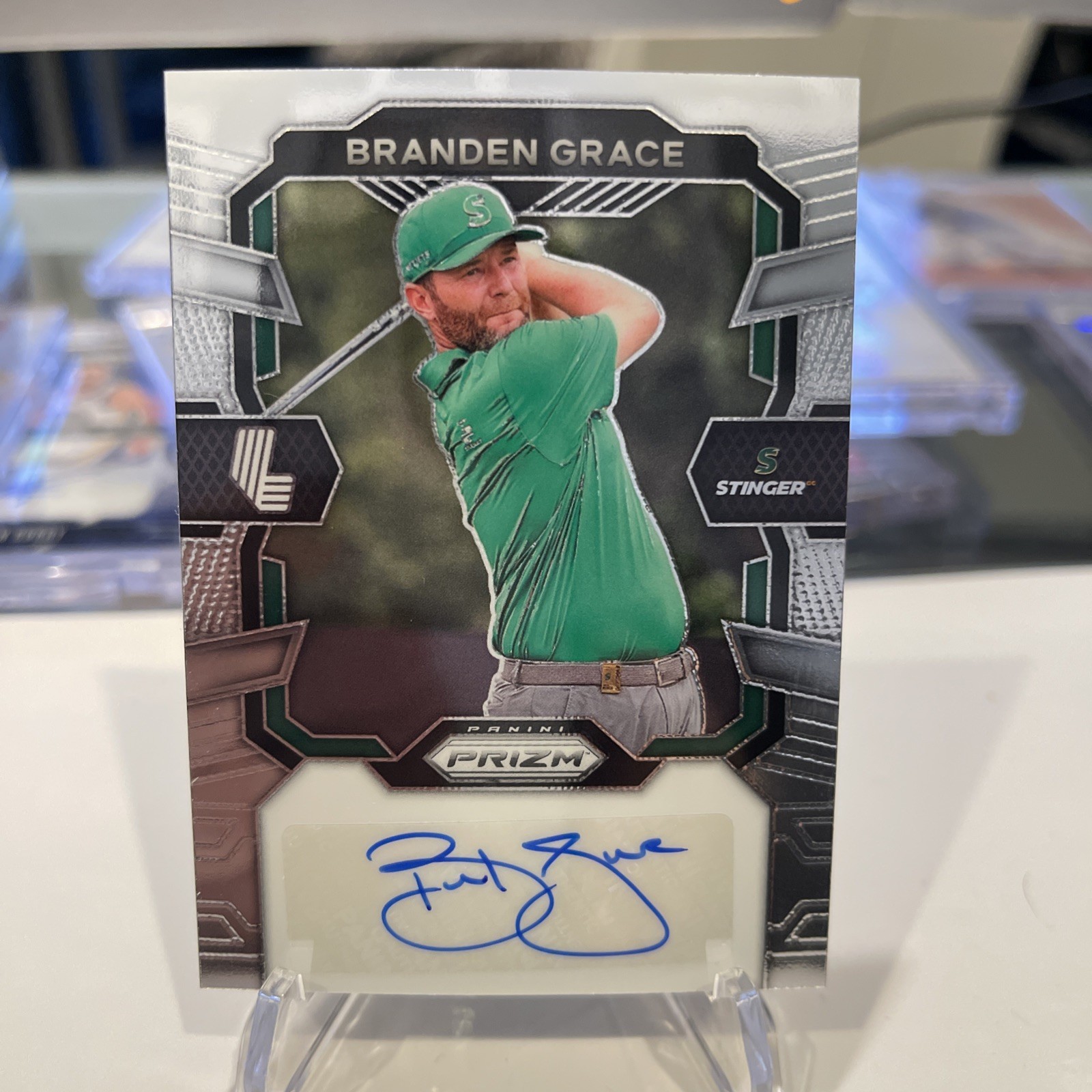 2024 Panini Prizm LIV Golf Branden Grace Auto Stinger GC Rare 🔥