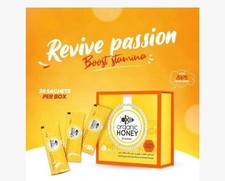 Miel orgánica infundida con gelatina natural, polen de abeja melífera 24 sobres ENVÍO RÁPIDO