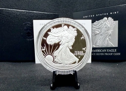 2023-S Proof American Silver Eagle with OGP & COA! 1 Oz .999 Silver!
