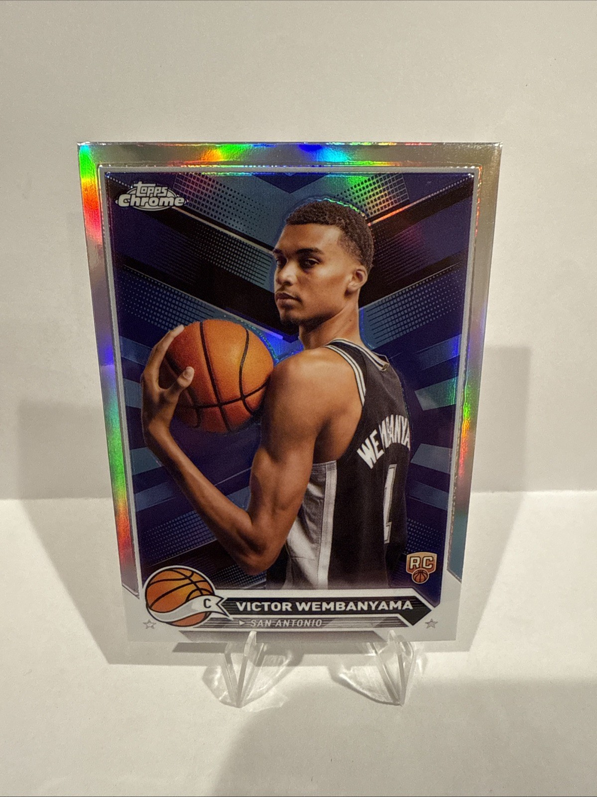 2023-24 Topps Chrome Victor Wembanyama #1 RC Rookie Refractor