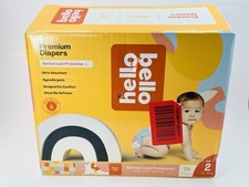 Hello Bello Premium Diapers Size 2 74 Count Leak Protection Hypoallergenic Open 0.30 per diaper