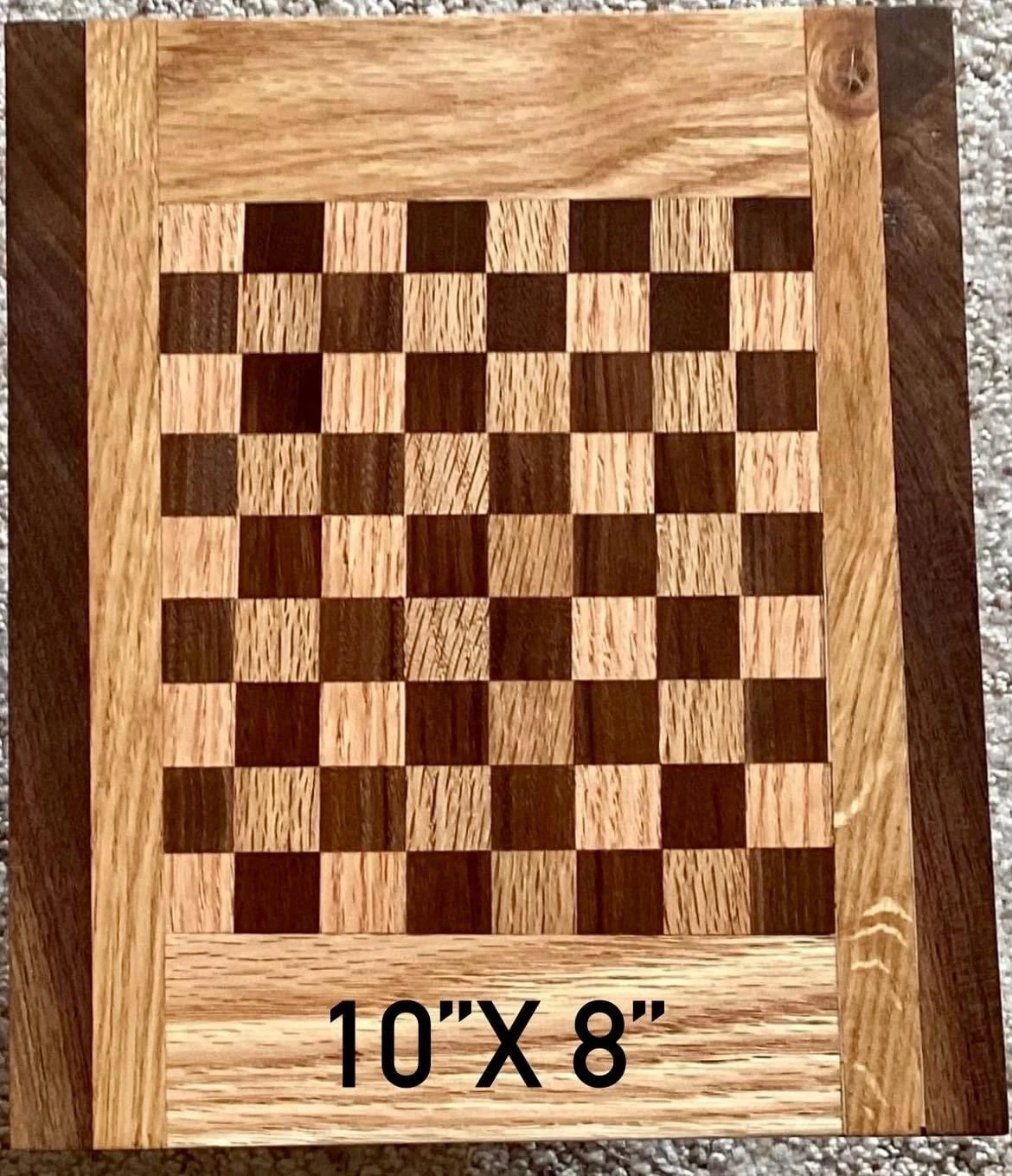 Gorgeous Checkerboard Pattern Walnut And Oak Last One!