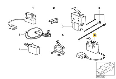 Dead center micro switch for BMW E-36