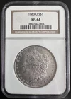 1883 Morgan Silver Dollar O S$1 MS64