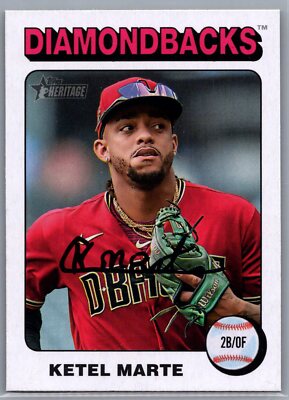 マルテ ページ 2024 Topps Heritage Ketel Marte White Border Parallel Arizona