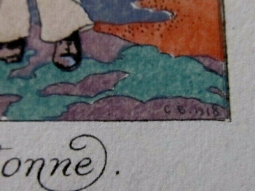 George Barbier "Cidylle Bretonne" pochoir édition Originale 1919 - Picture 5 of 6
