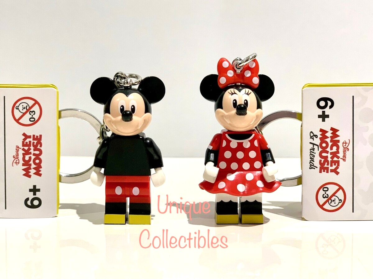 LEGO 853998 853999 Disney Mickey & Minnie Mouse Keychain Keyrings